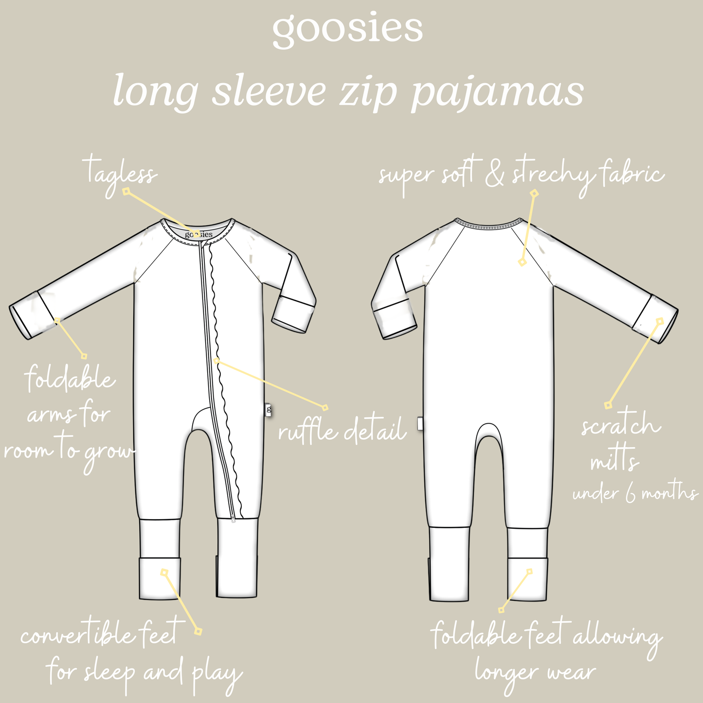 Magnolias - Zip Convertible Pajamas