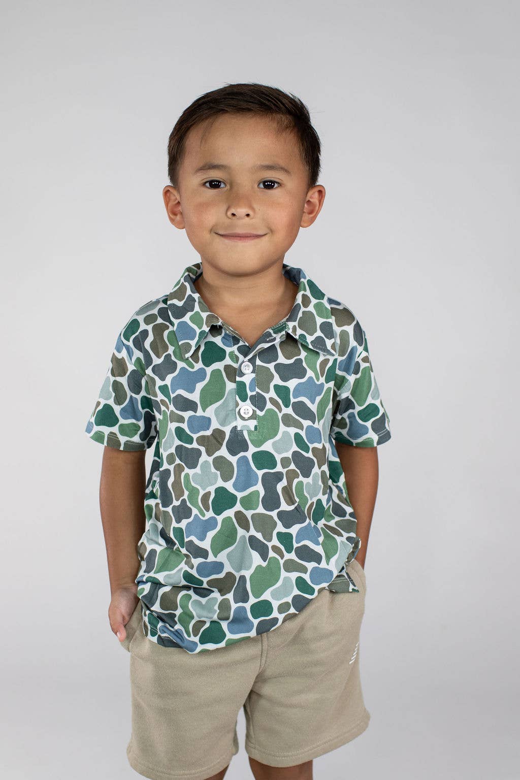 Pebble Camo - SS Polo Shirt