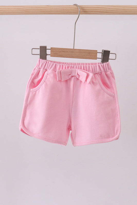 Premium Blush bow shorts
