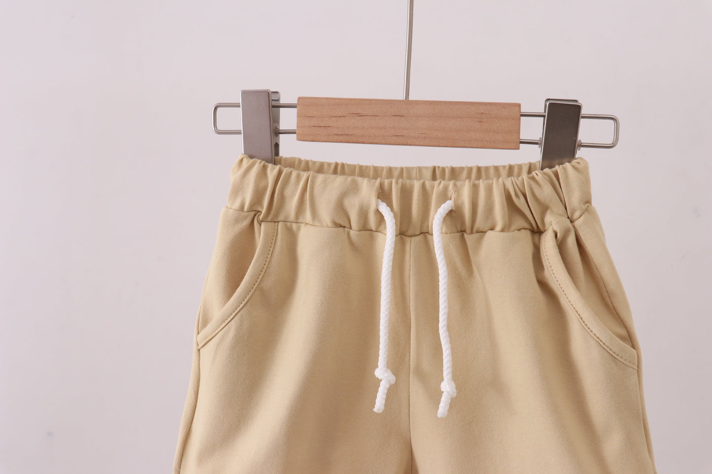 Premium Khaki drawstring shorts