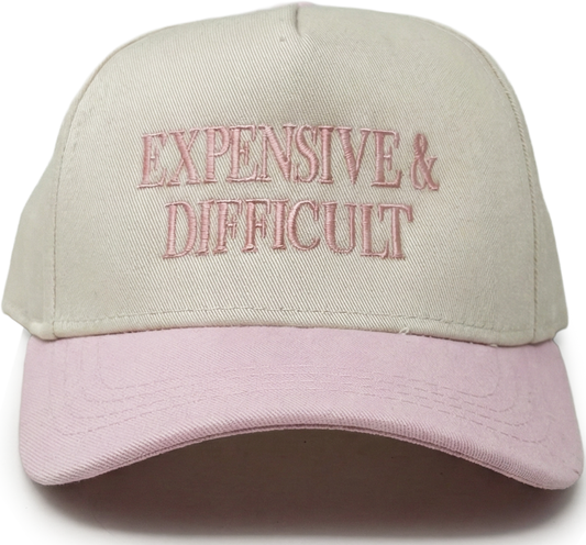 Kid/Baby 2Tone Vintage Cap: Expensive & Difficult-Rose/Beige