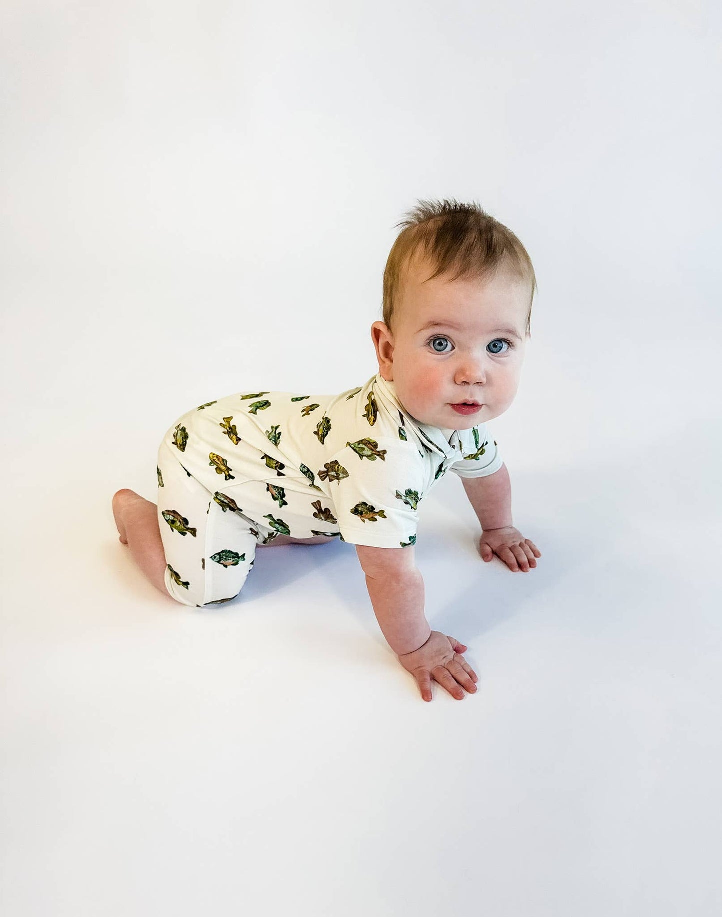Lake Fish - SS Polo Romper