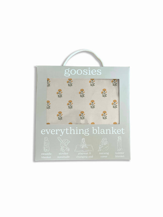 Marigold Block Print - Everything Blanket