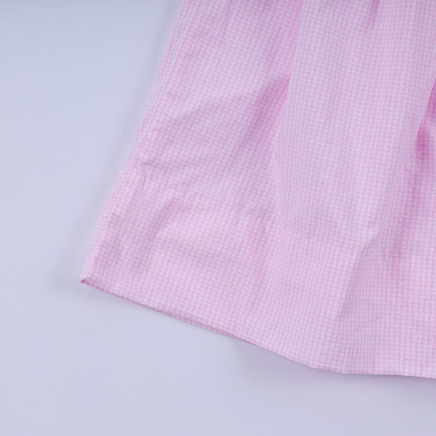 Red character hand smocked plaid ruffle dress