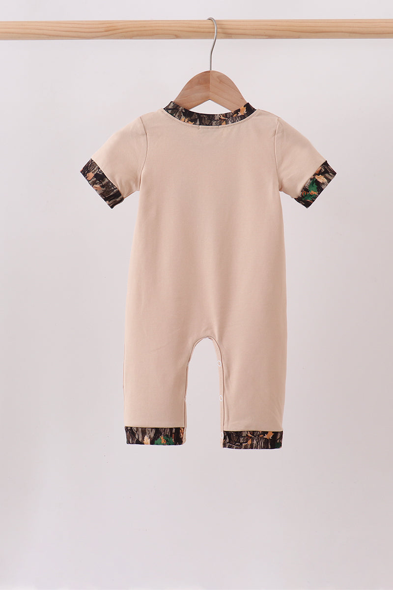 Gray Deer Applique Romper