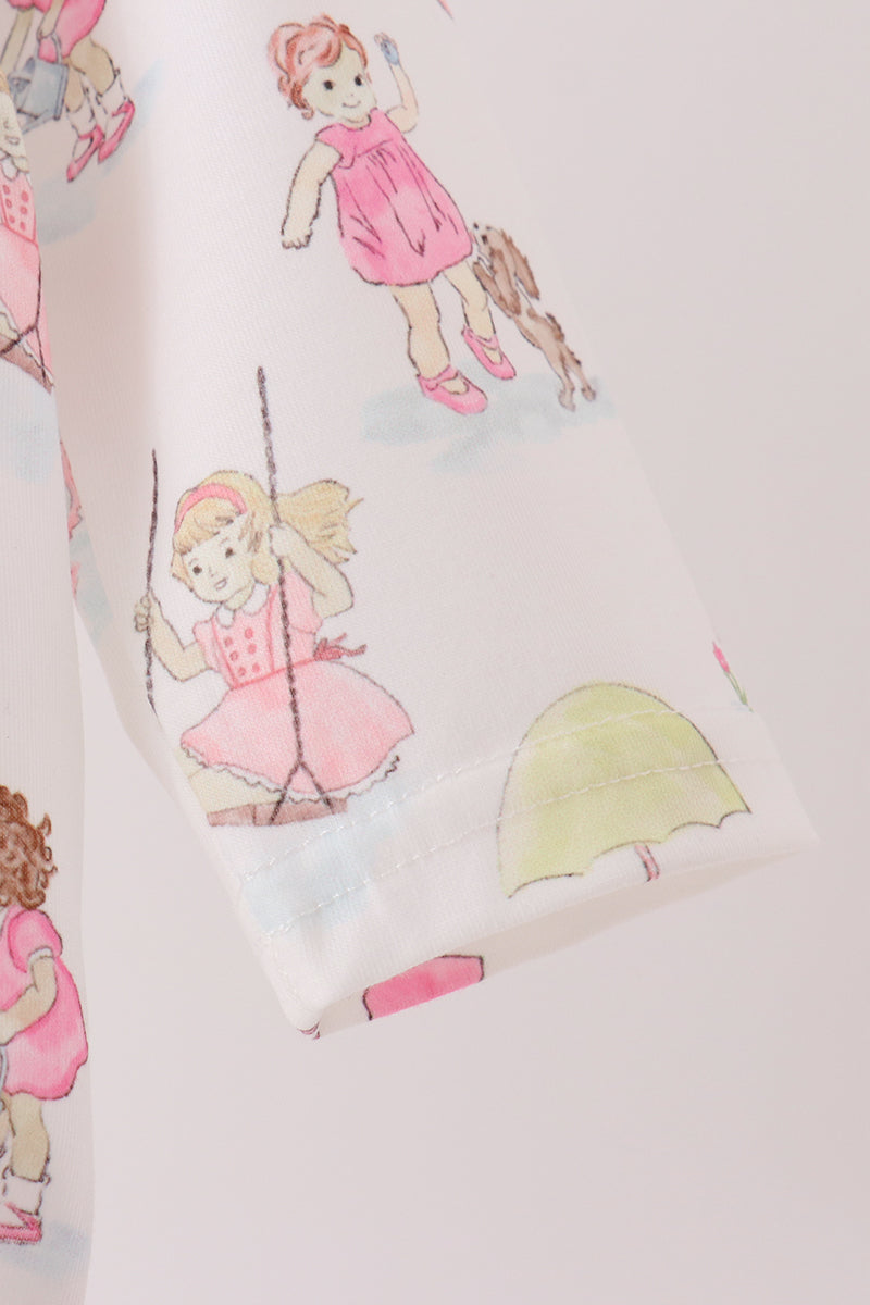 Pink all day adventure ruffle bubble