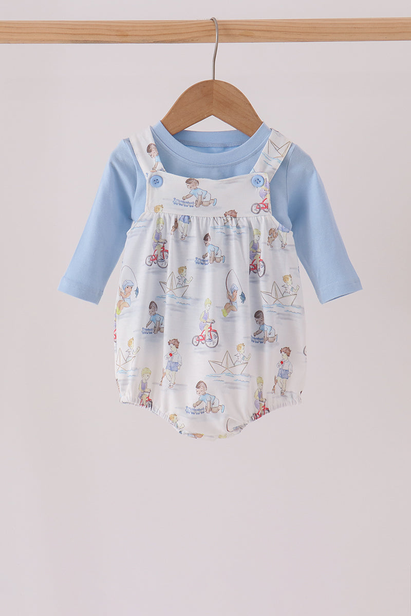 Blue all day adventure 2pc bubble set