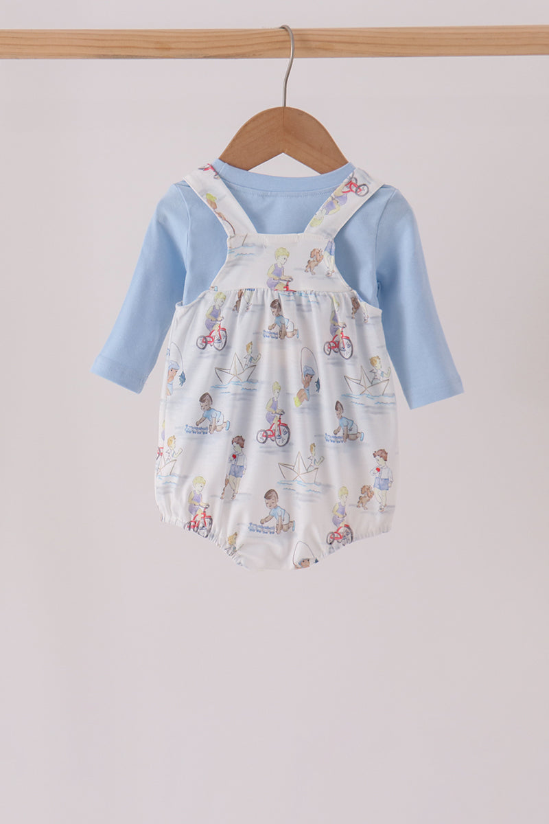 Blue all day adventure 2pc bubble set