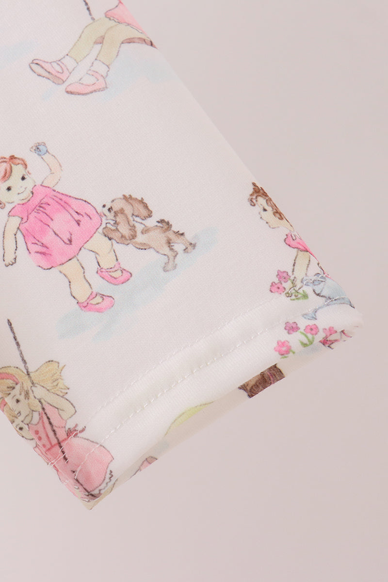 Pink all day adventure ruffle dress