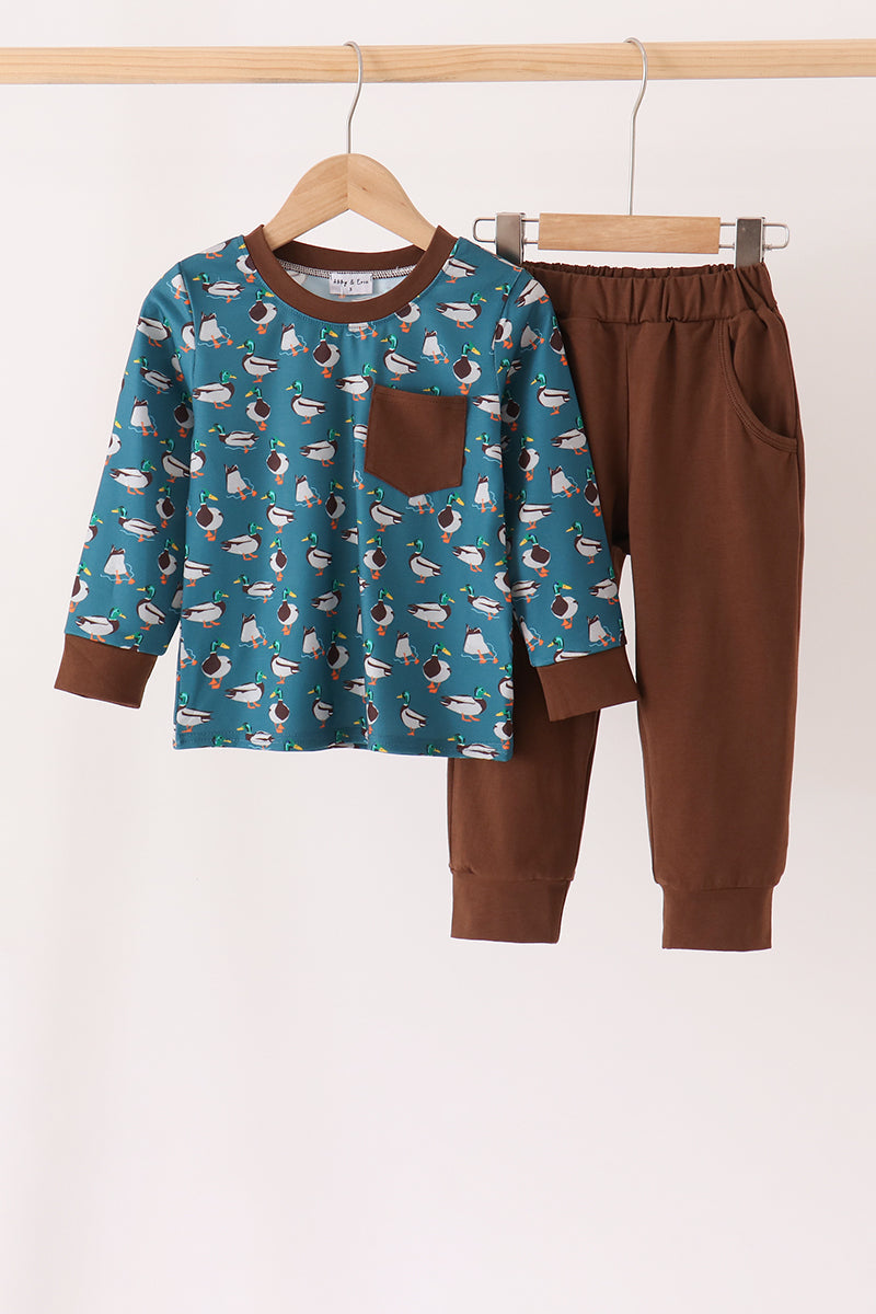 Blue mallard pocket jogger set