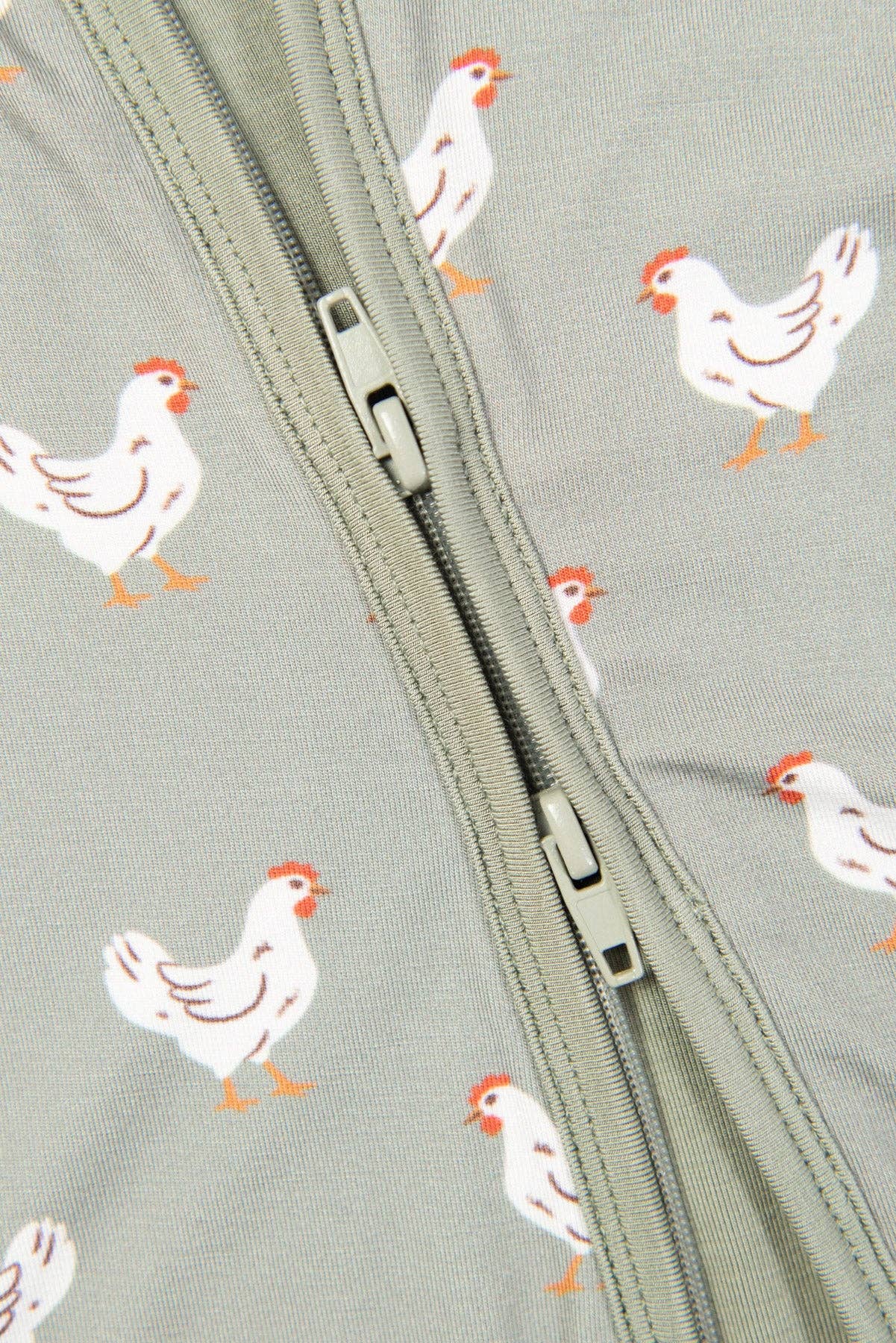 Sage Chickens Bamboo Baby Zippy