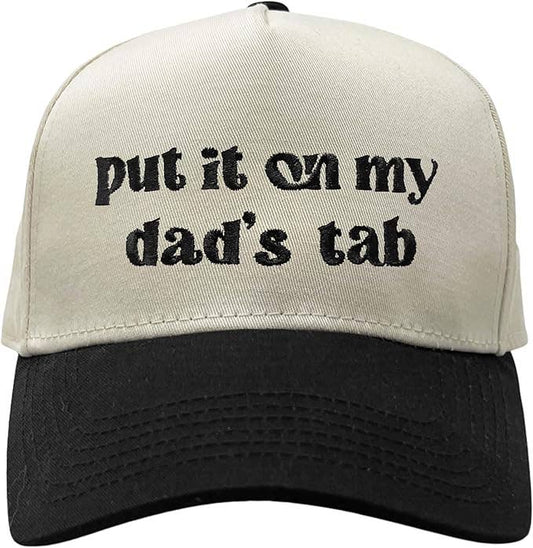 Kids/Baby Two Tone Vintage Cap - Put It on My Dad's Tab